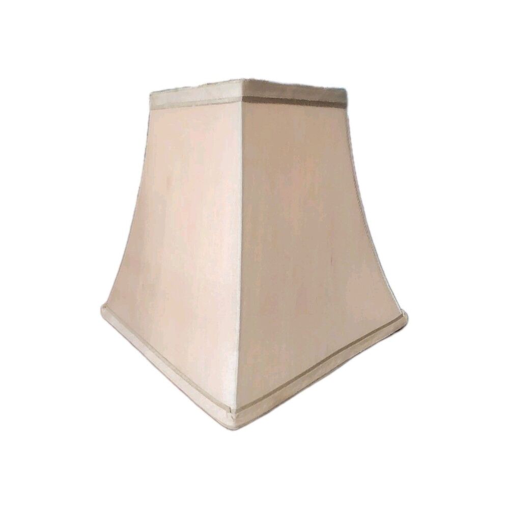 Silk Premium Gold lampshade square bell  Medium 5.5 X 10x 10